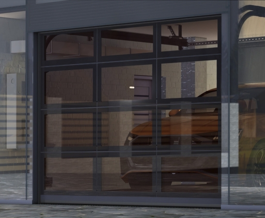 Панорамные ворота Алютех AluPro в Георгиевске