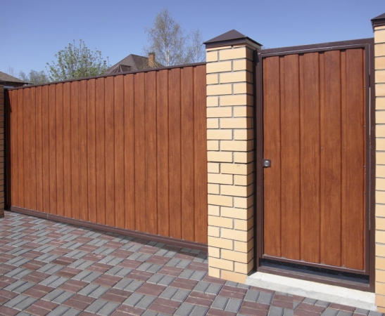 Ворота из металлического сайдинга в Георгиевске